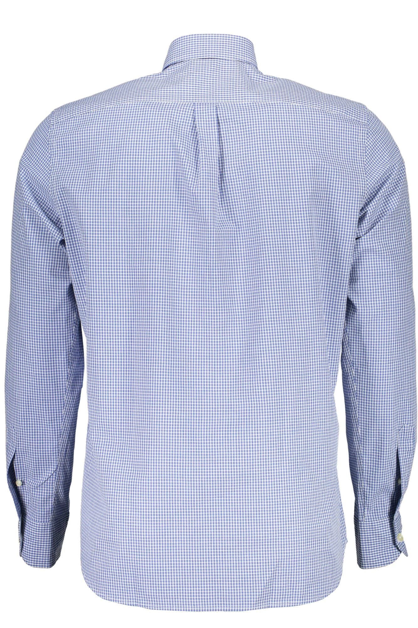 Elegant Blue Button-Down Cotton Shirt
