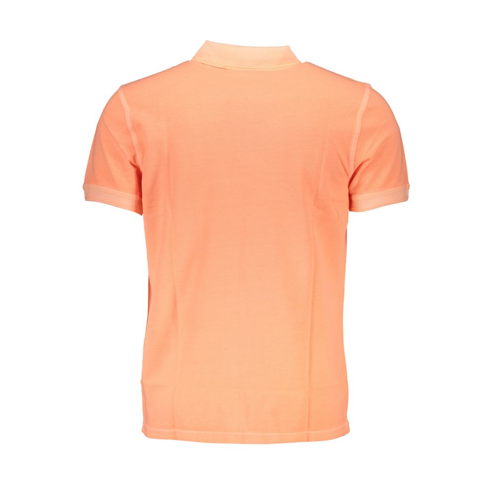 Sleek Slim Fit Polo Shirt in Vibrant Orange