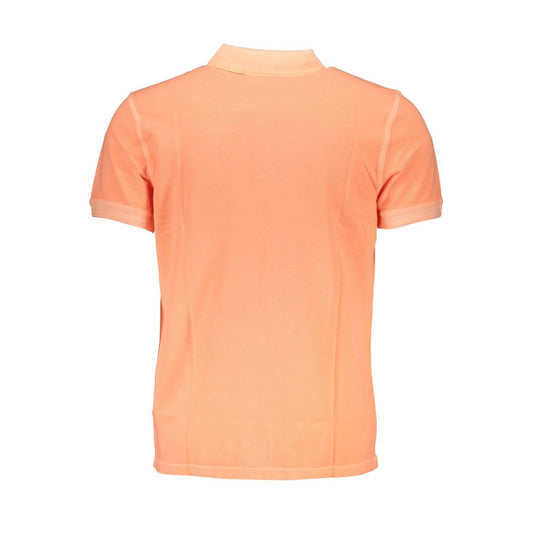 Sleek Slim Fit Polo Shirt in Vibrant Orange