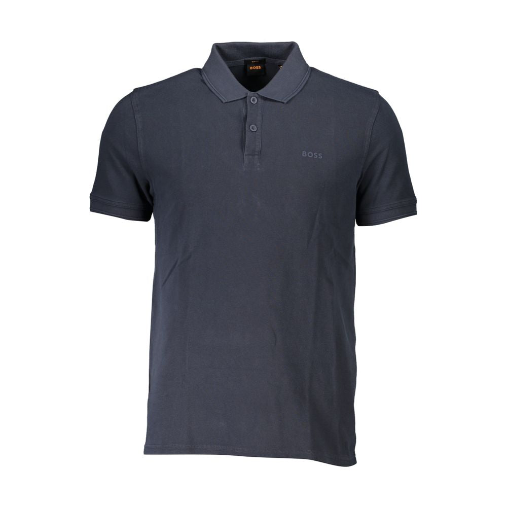 Sleek Slim Fit Polo Shirt with Emblem Accent