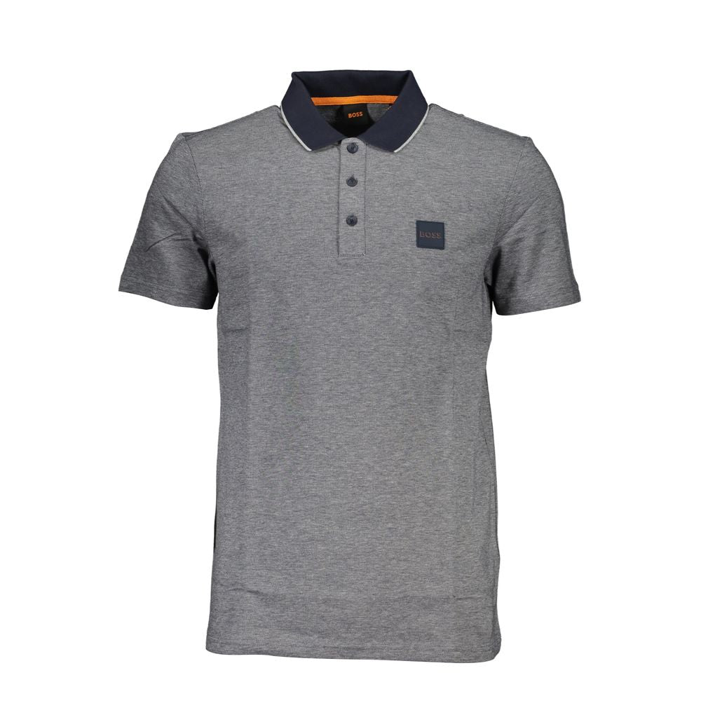 Sophisticated Short-Sleeved Blue Polo