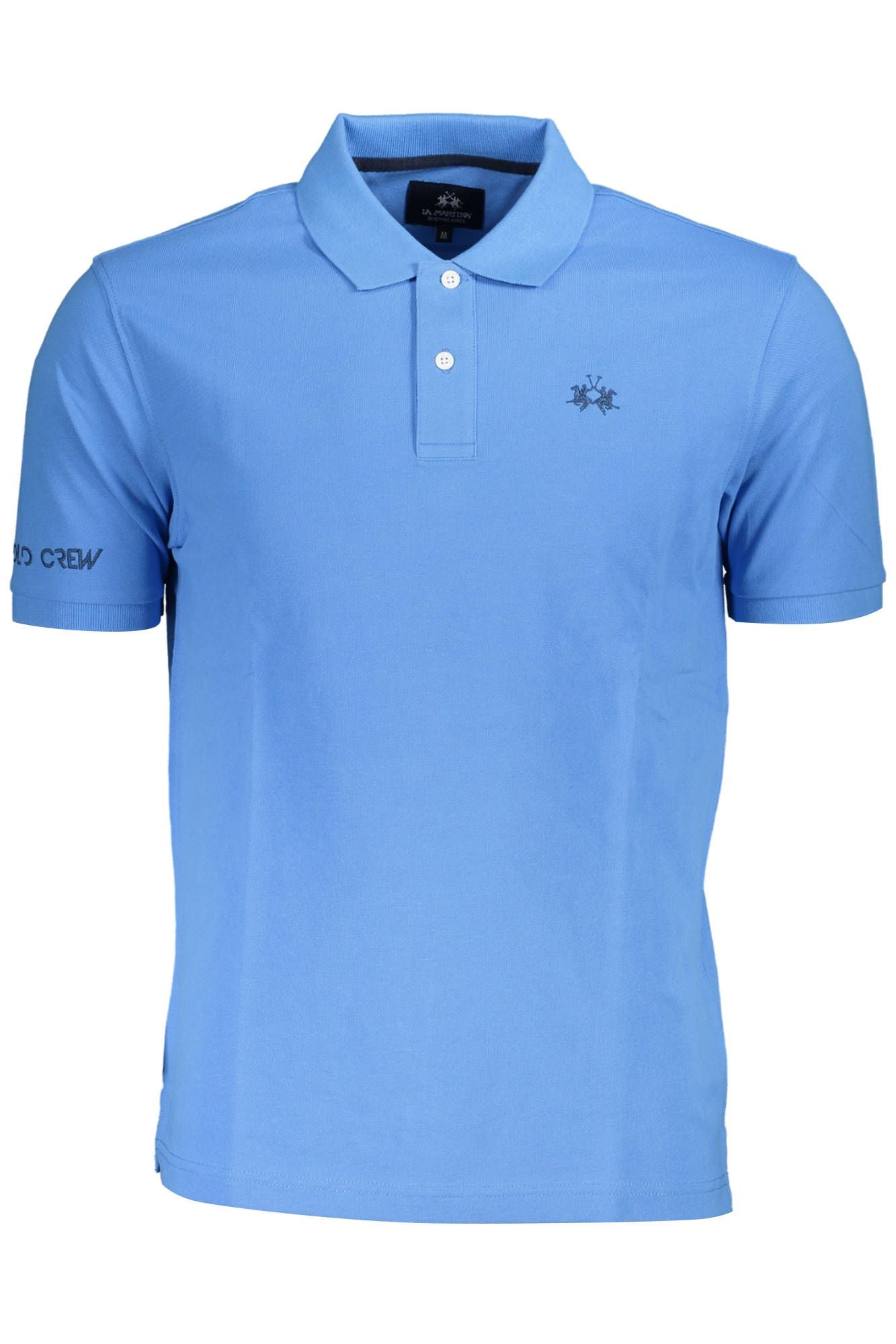 Elegant Light Blue Cotton Polo Shirt
