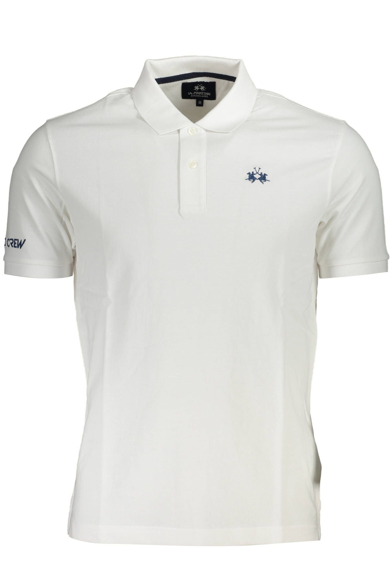Elegant White Short-Sleeved Polo Shirt