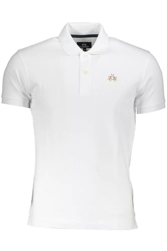 Sleek Slim Fit Polo with Embroidery Detail