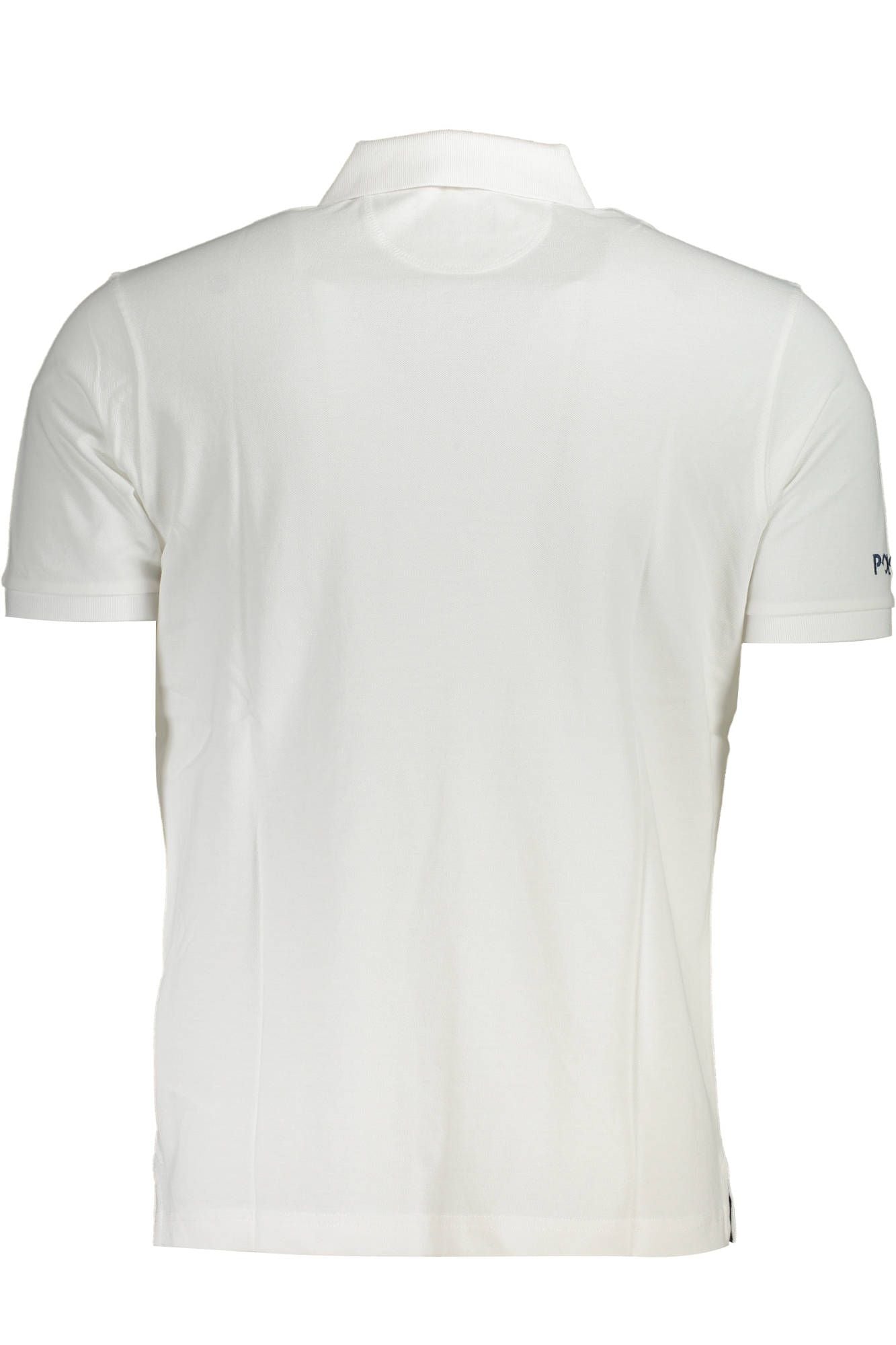 Elegant White Short-Sleeved Polo Shirt