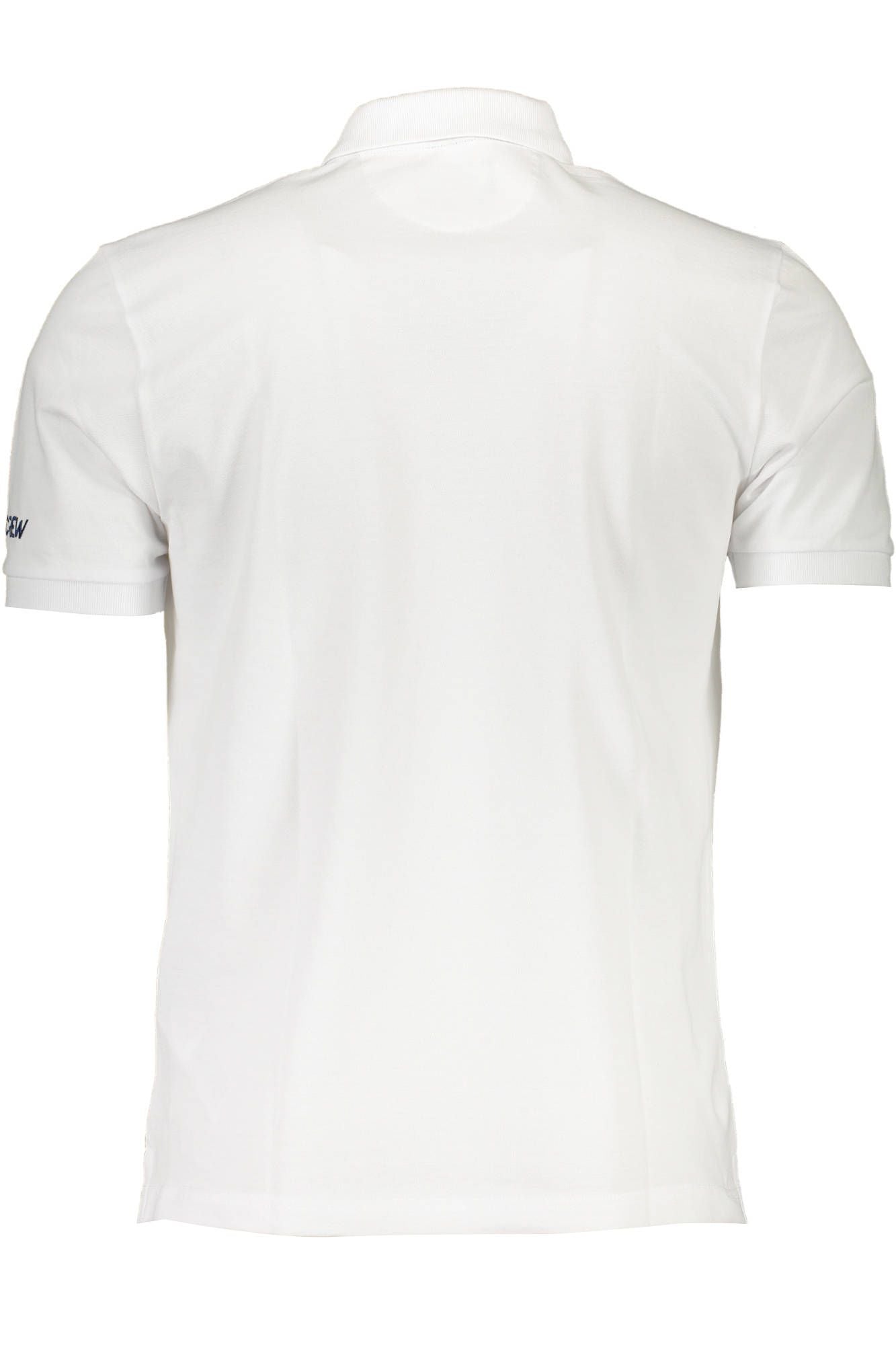 Elegant White Cotton Polo for the Sophisticated Man