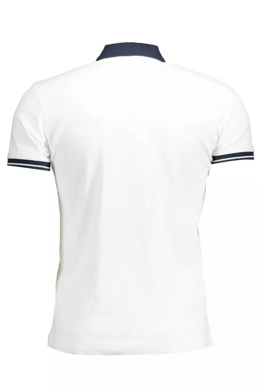 Elegant Slim Fit Polo with Contrasting Details