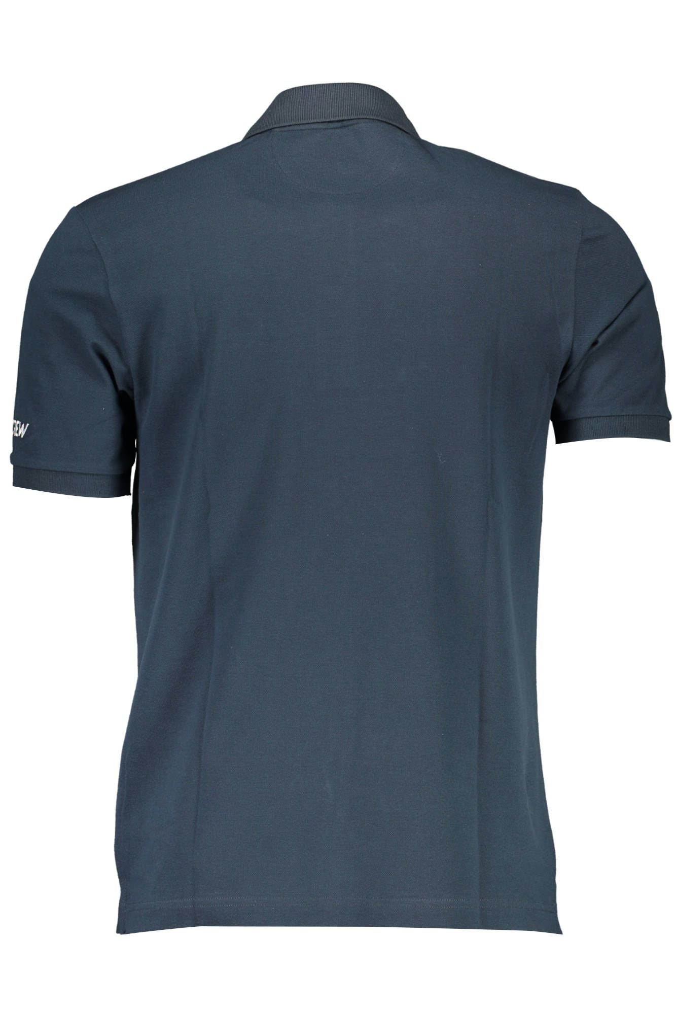 Elegant Blue Short-Sleeved Polo Shirt