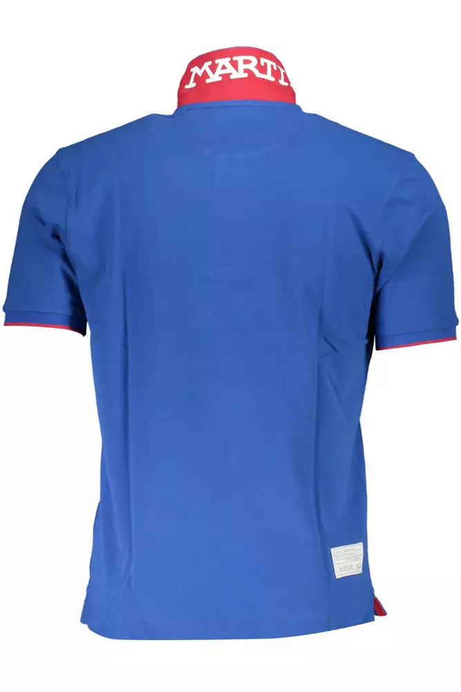 Elegant Short-Sleeved Polo Shirt with Contrast Details