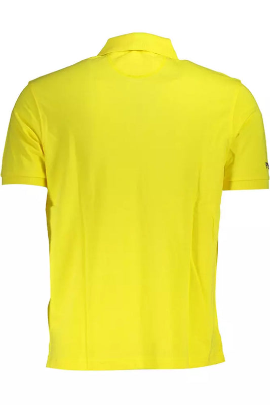 Elegant Short-Sleeved Yellow Polo Shirt