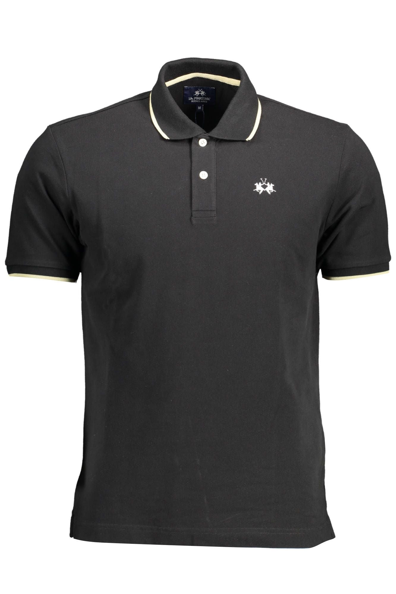 Chic Contrasting Detail Polo Shirt