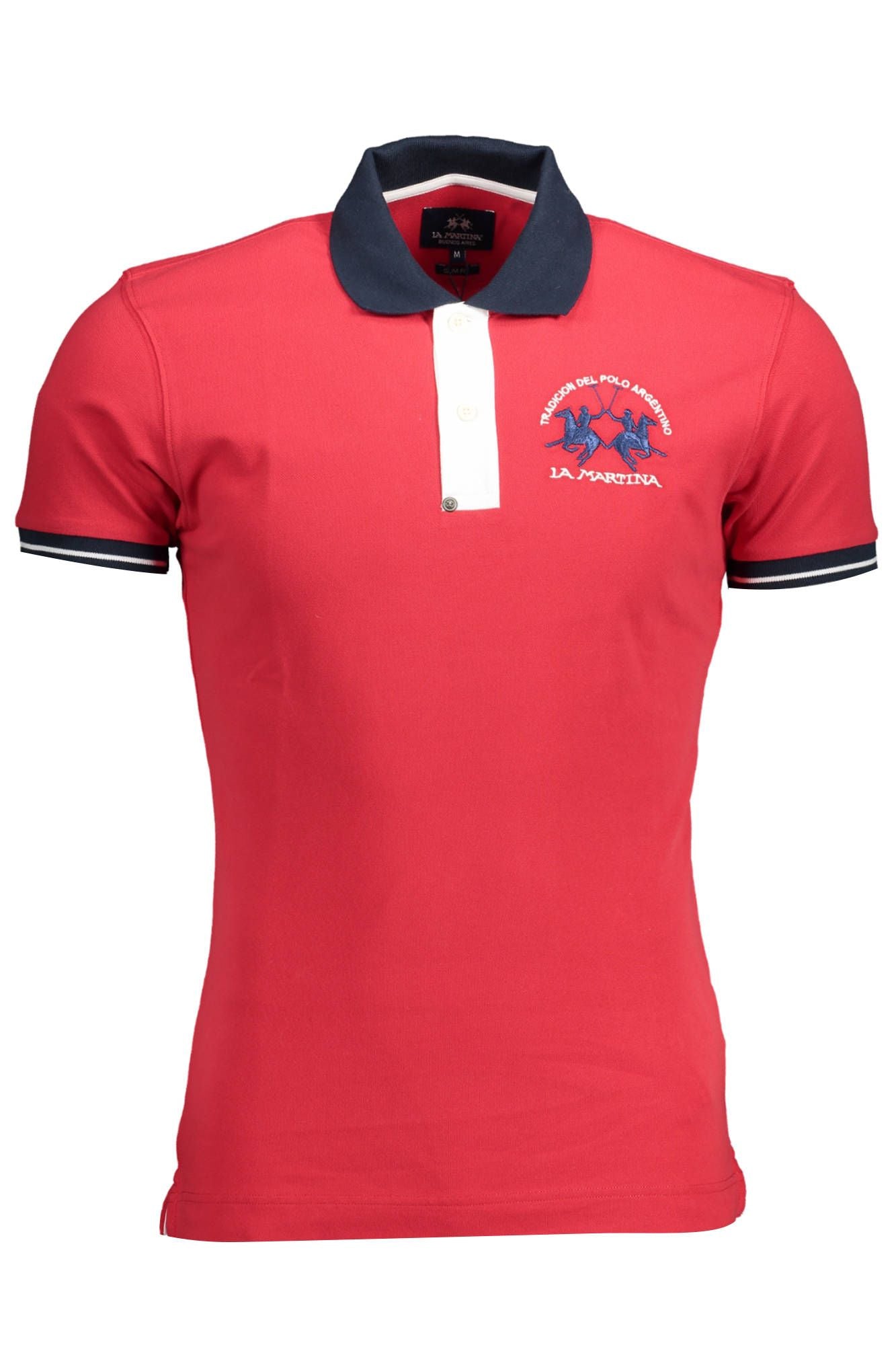 Elegant Slim Fit Polo with Contrasting Details