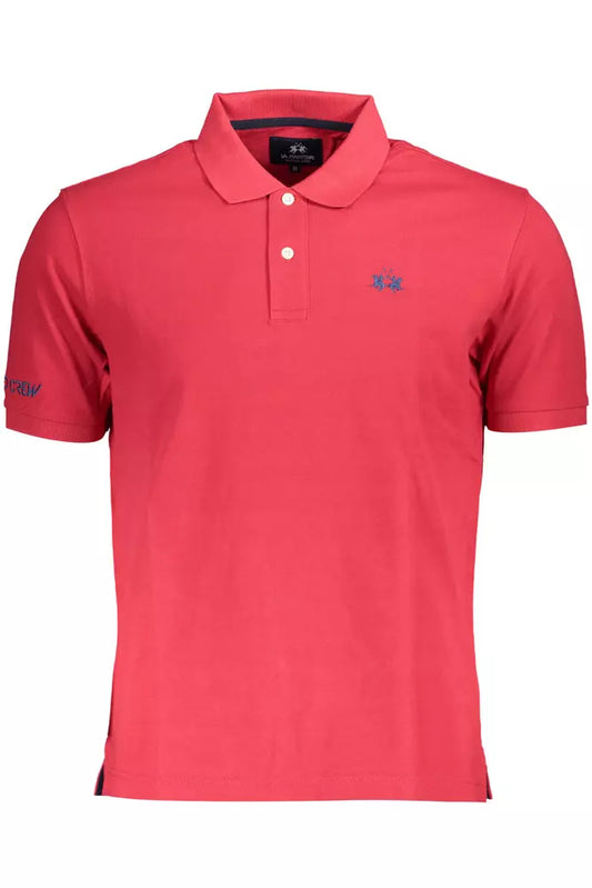 Elegant Pink Cotton Polo Shirt