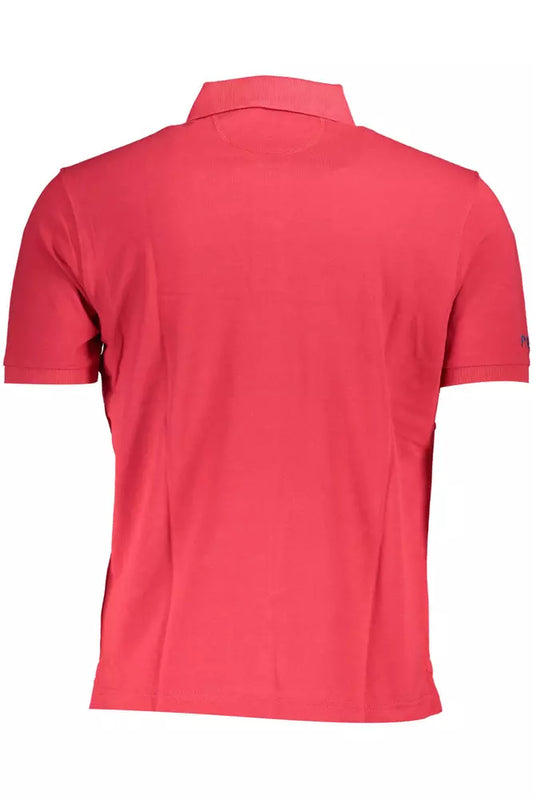 Elegant Pink Cotton Polo Shirt