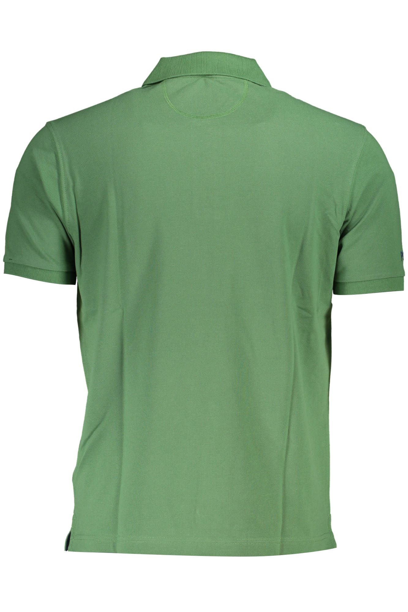 Emerald Elegance Cotton Polo Shirt