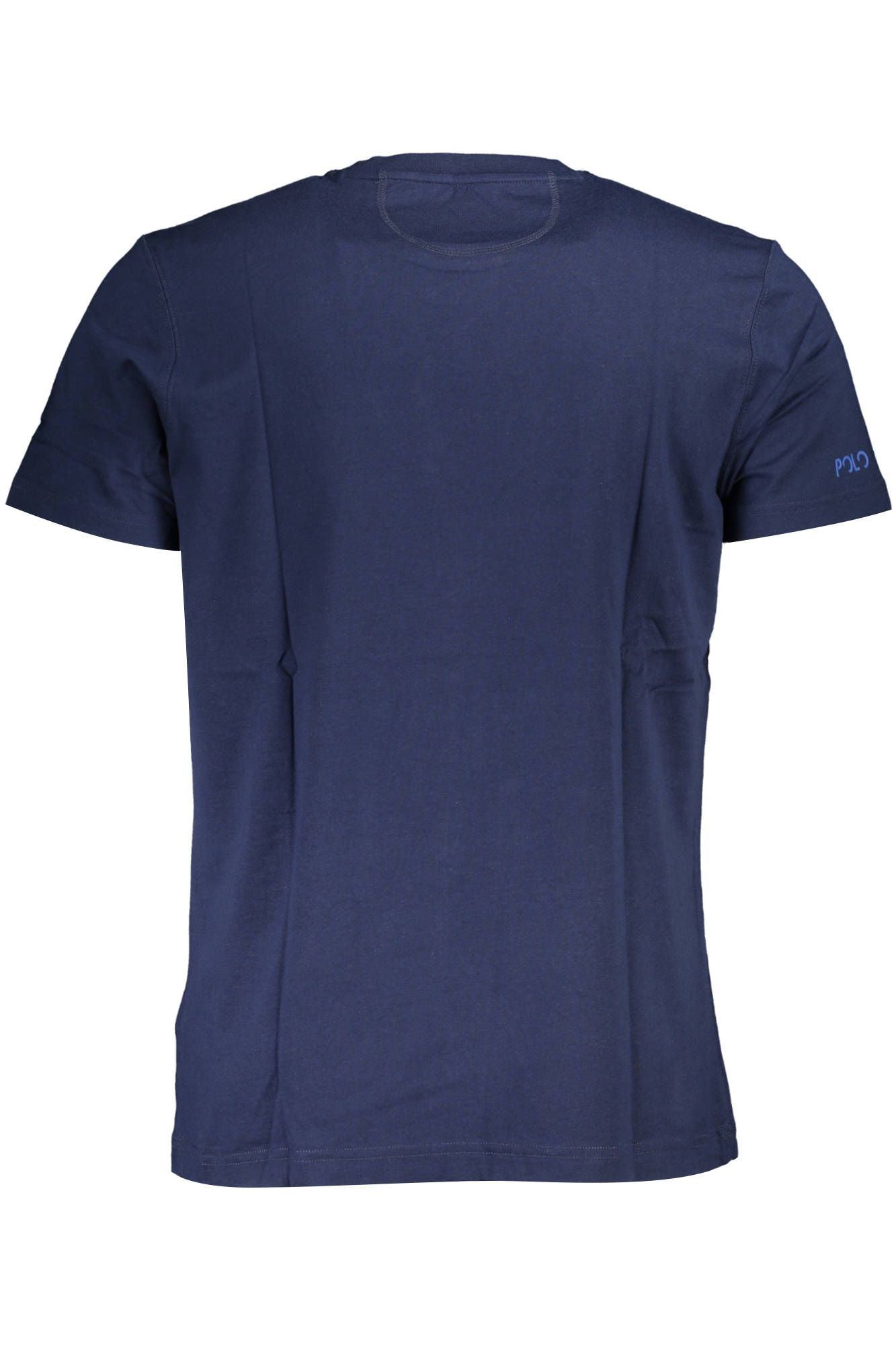 Elegant Blue Embroidered Tee