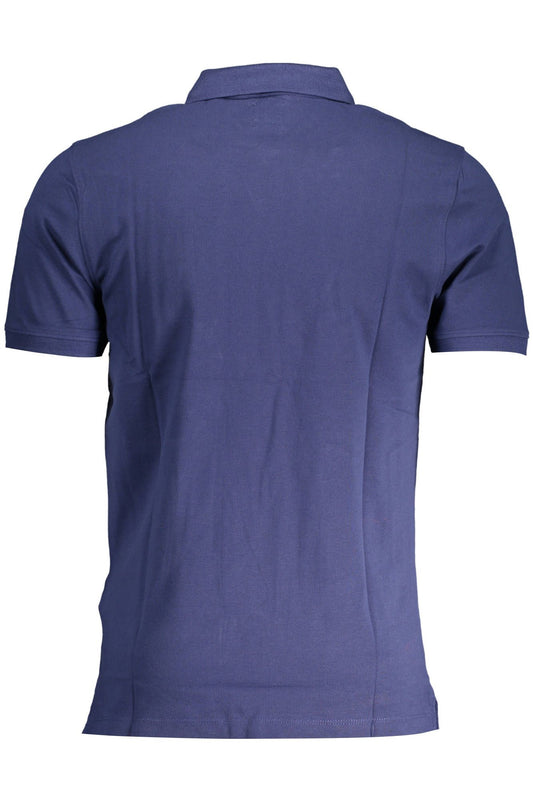 Slim Fit Blue Short-Sleeved Polo Shirt
