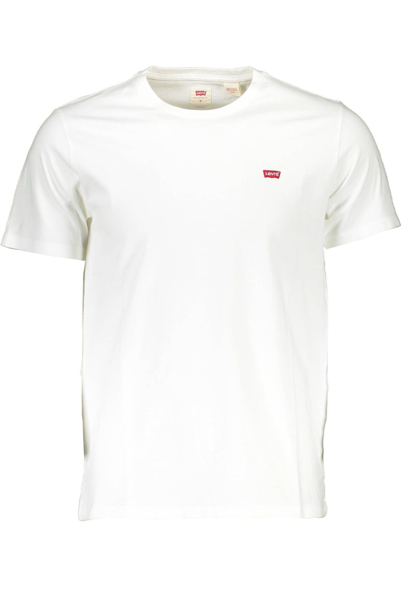 Crisp White Crew Neck Logo Tee