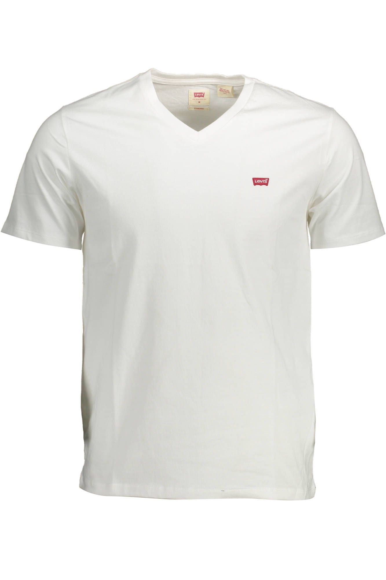 Classic V-Neck White Cotton Tee