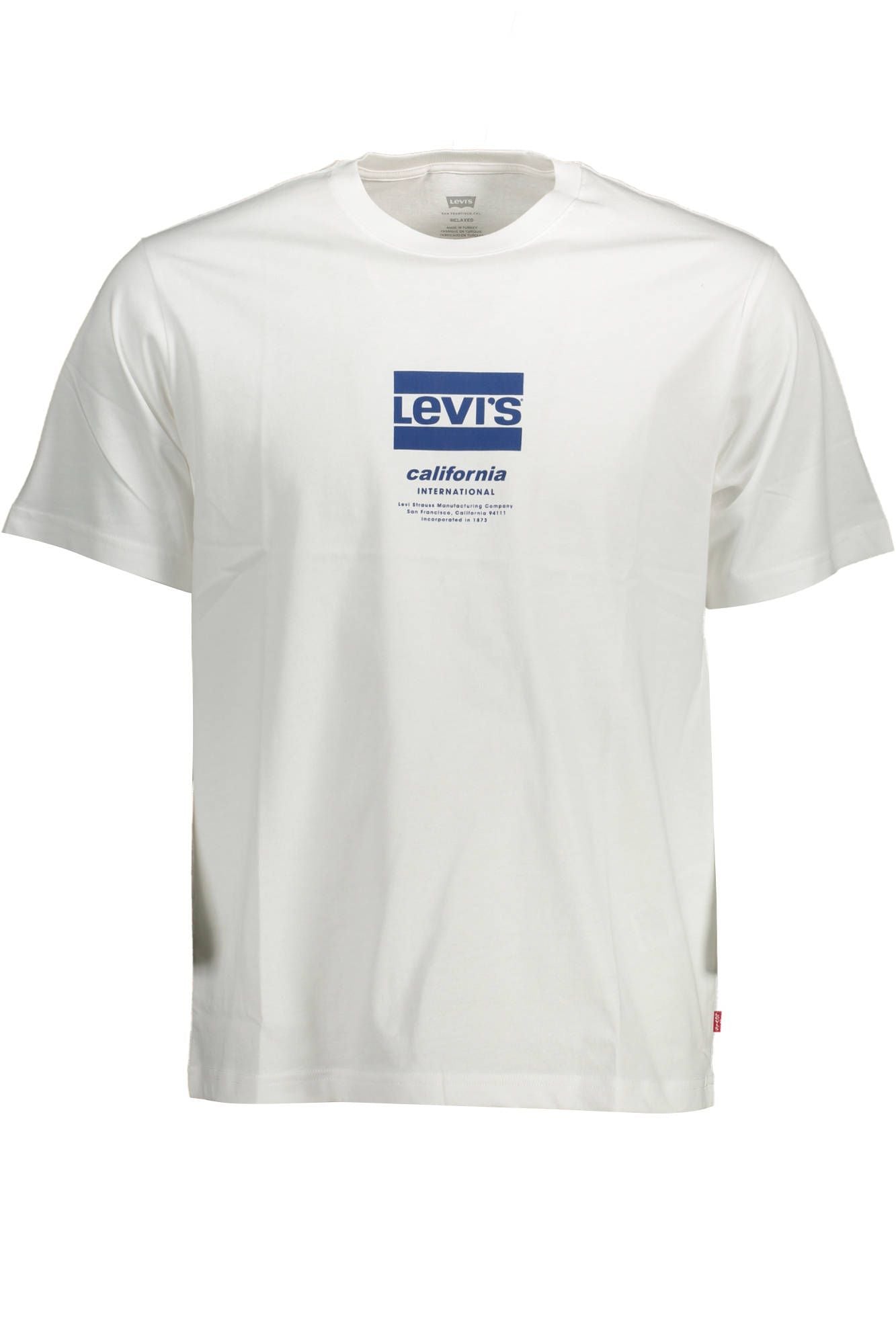 Classic White Crew Neck Logo Tee