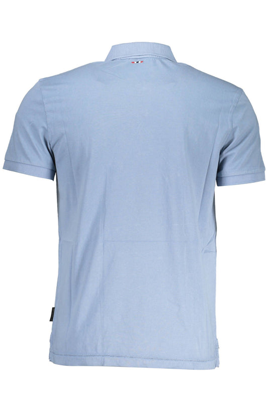 Exquisite Light Blue Cotton Polo Shirt