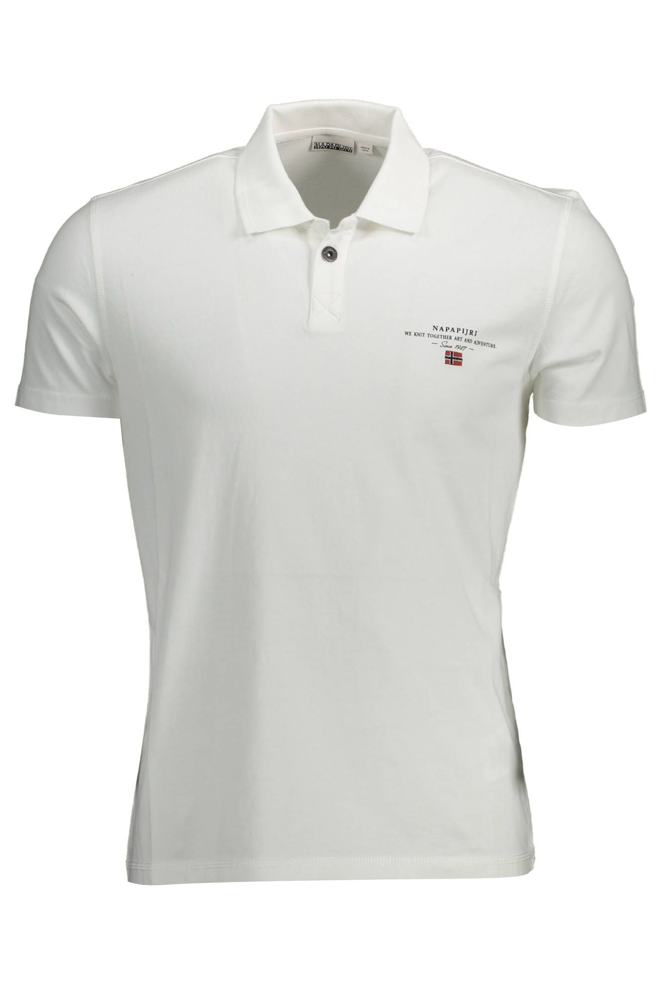 Elegant White Embroidered Polo Shirt