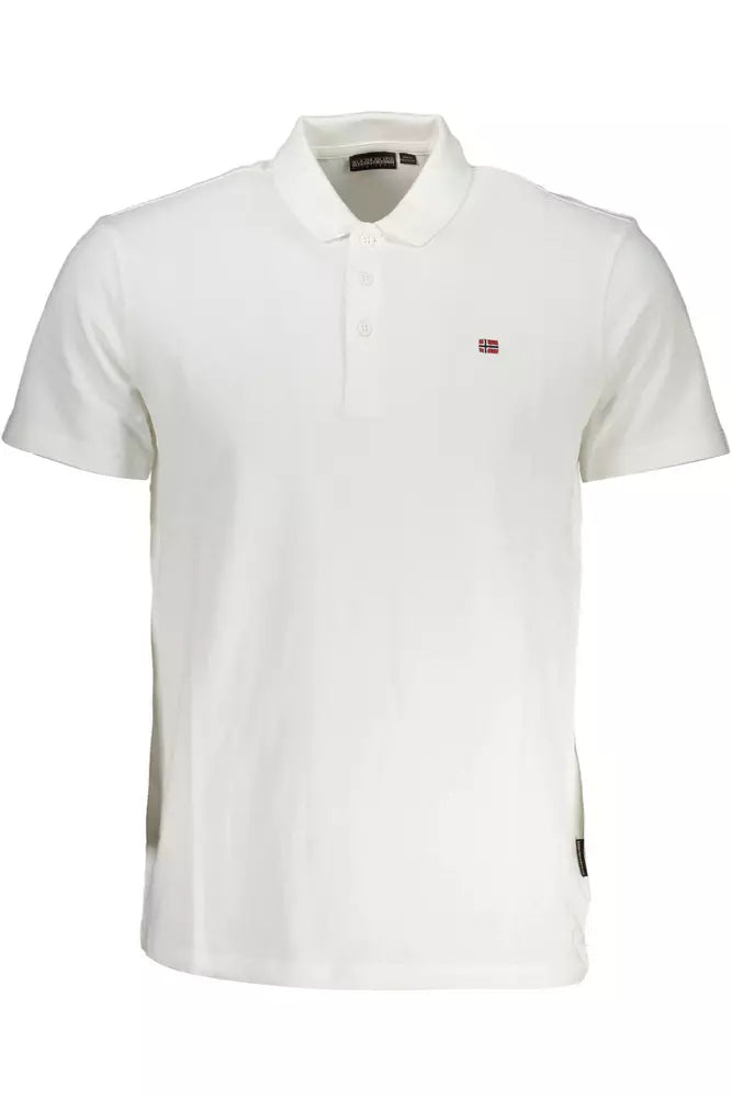 Elegant White Short-Sleeved Polo