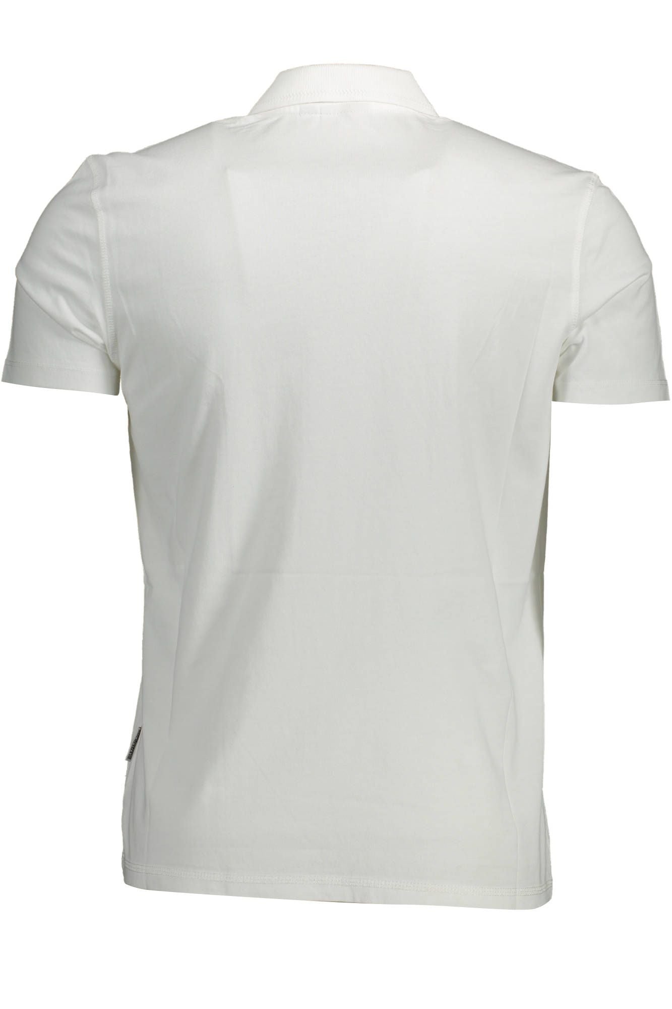 Elegant White Embroidered Polo Shirt