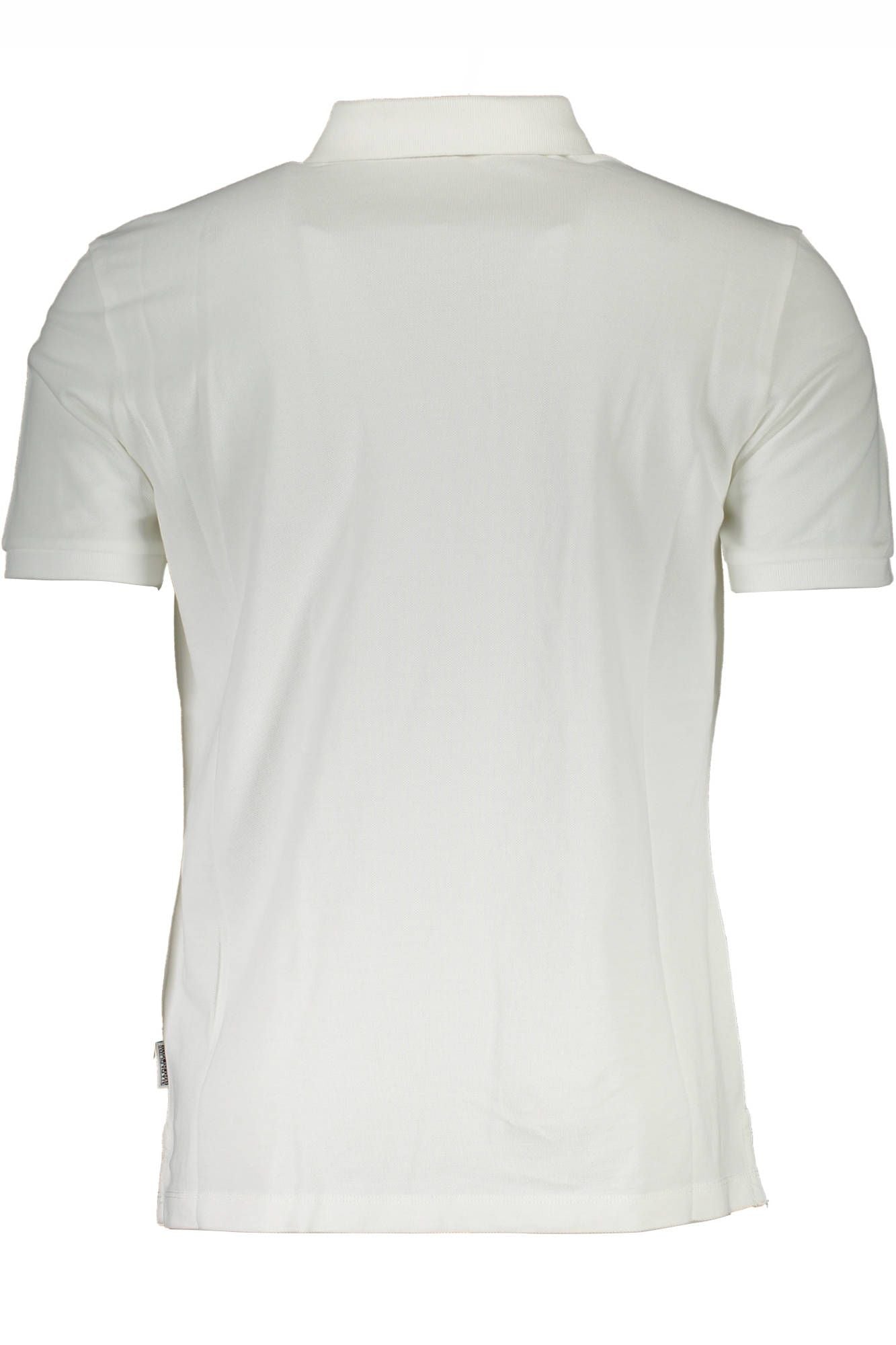 Elegant White Cotton Polo Shirt