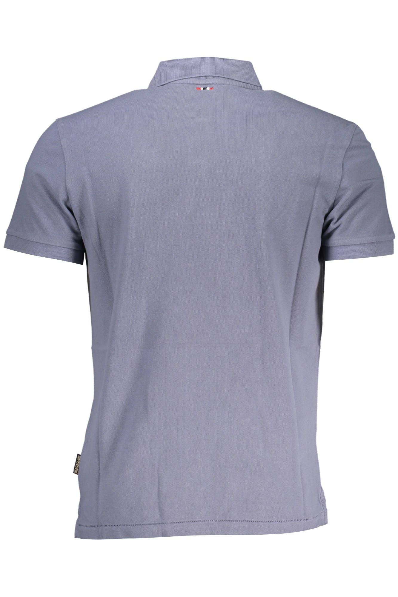 Blue Cotton Polo Shirt