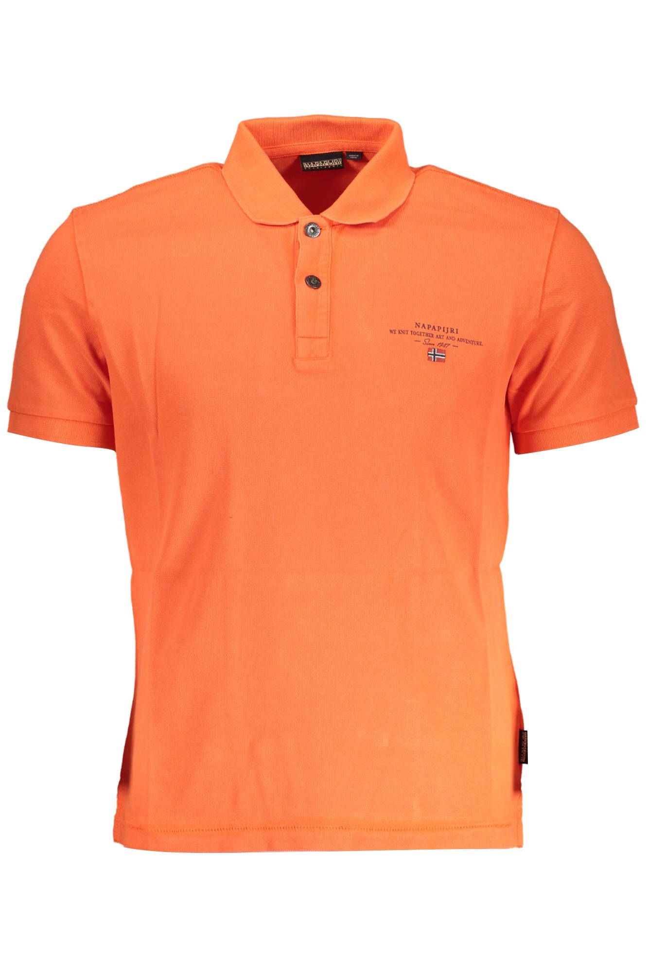 Elegant Red Cotton Polo with Emblem Detail