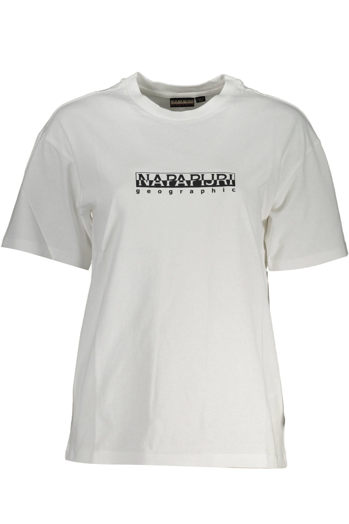 Chic White Logo Print T-Shirt