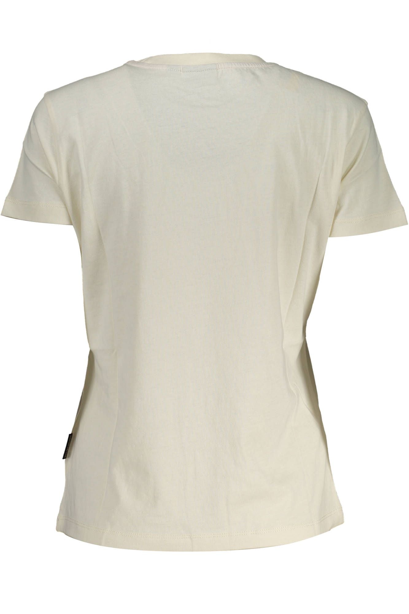 Chic White Cotton Tee with Signature Print