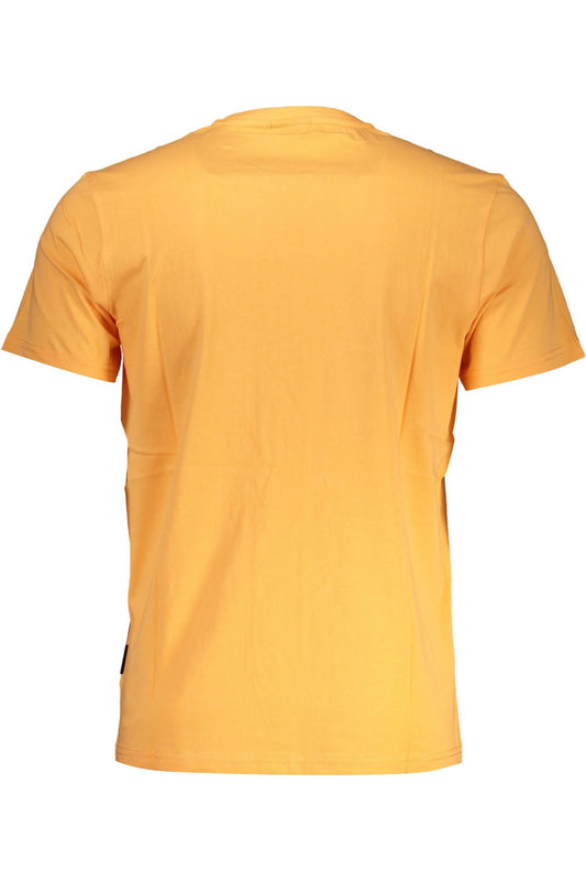 Orange Cotton Tee with Signature Embroidery