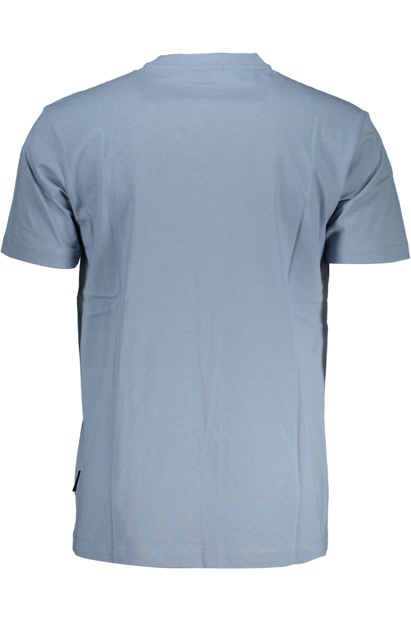 Light Blue Printed Logo Tee