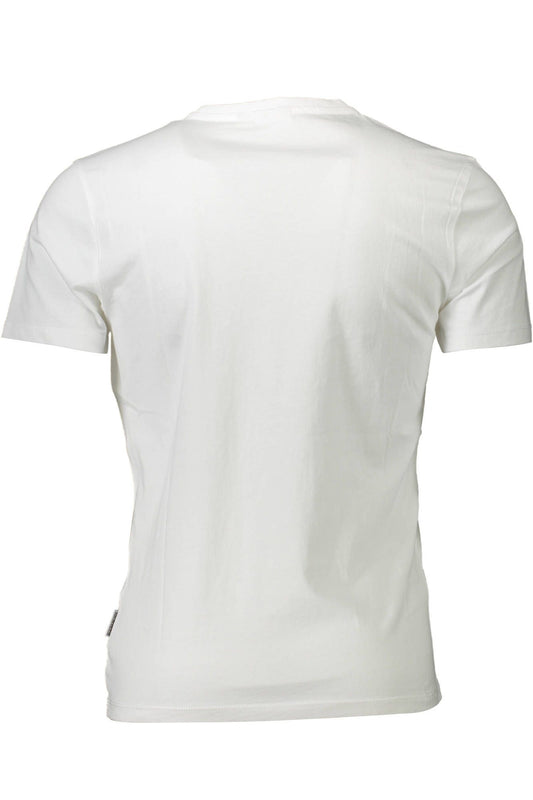Elevated White Crew Neck Cotton Tee