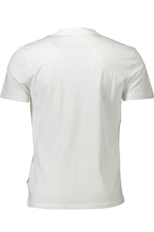 Chic White Crew Neck Tee with Signature Print