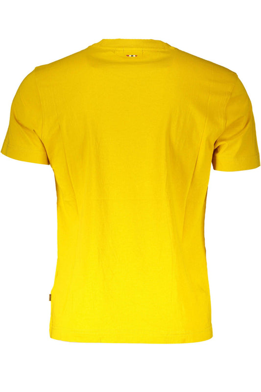 Sunny Yellow Round Neck Cotton Tee