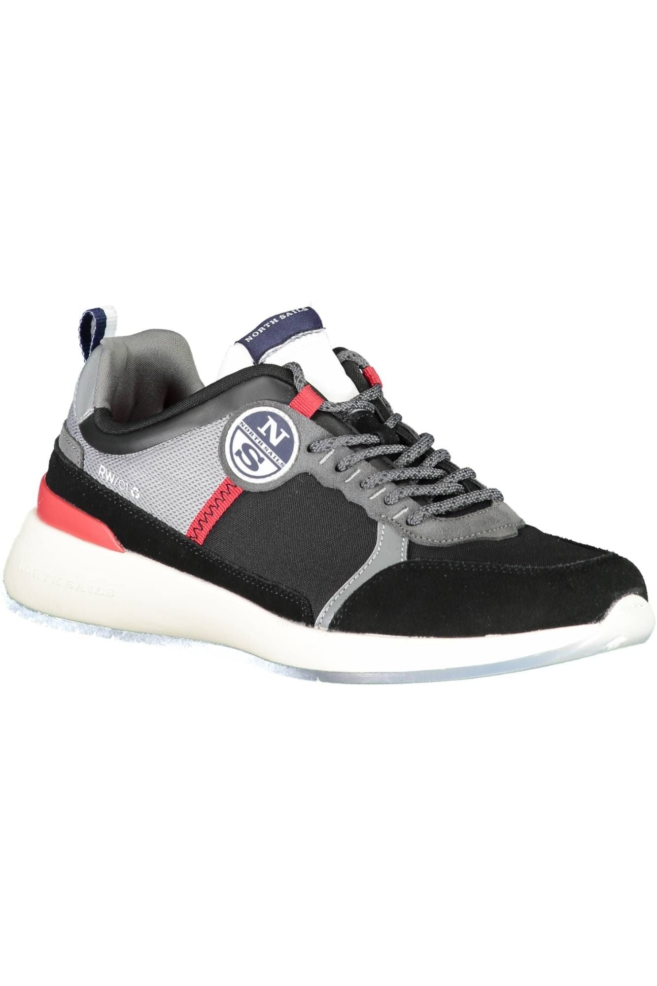 North Sails Sleek Black Leather Sneakers