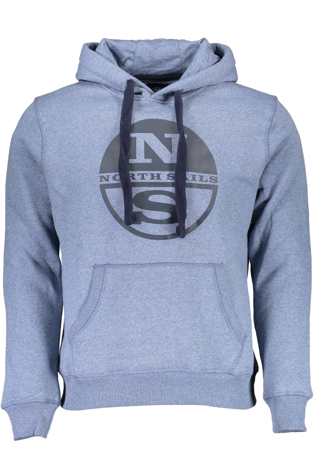 Chic Coastal Blue Hooded Sweatshirt
