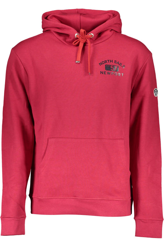 Crimson Hooded Long-Sleeve Sweatshirt