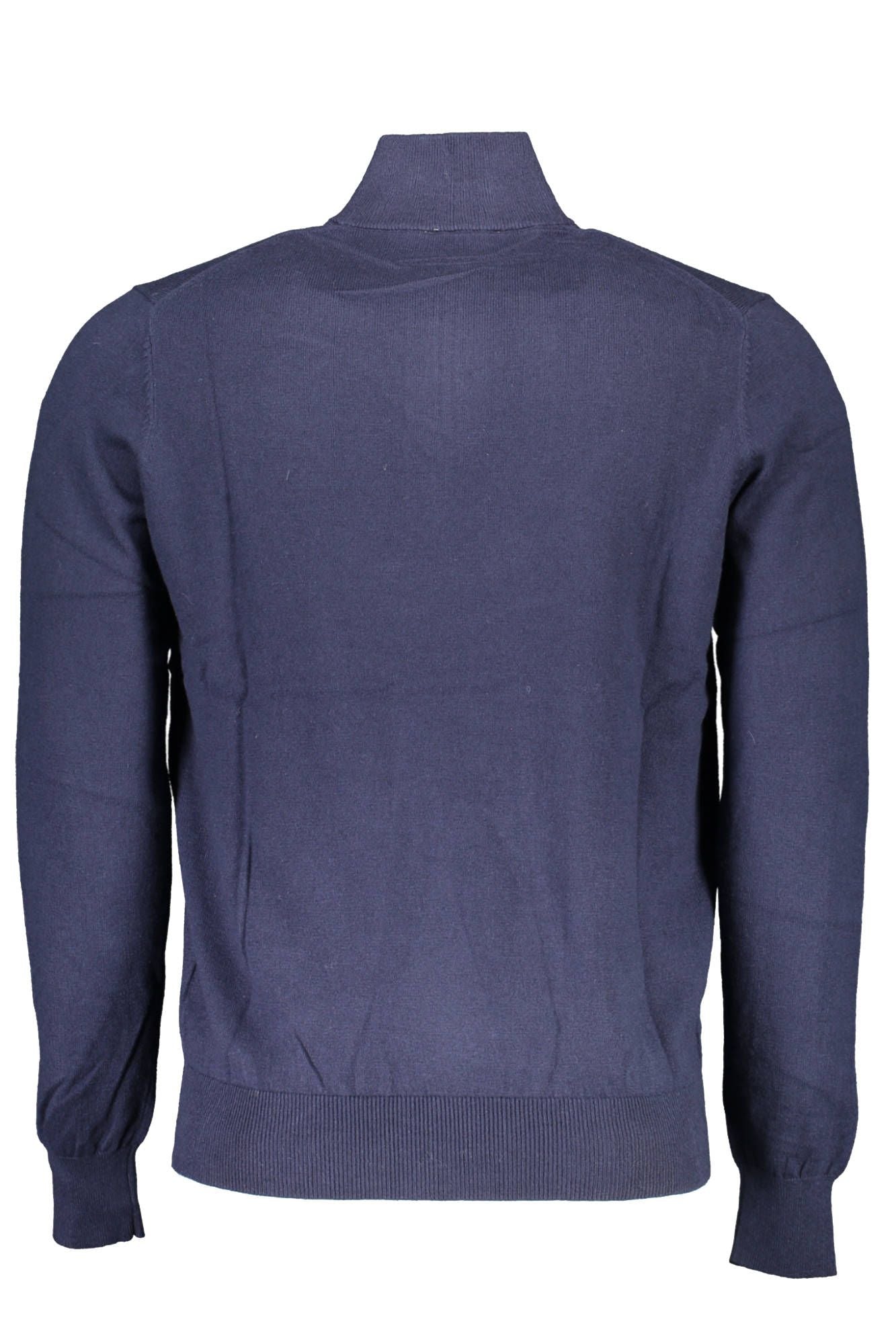 Eco-Conscious Blue Half Zip Shirt