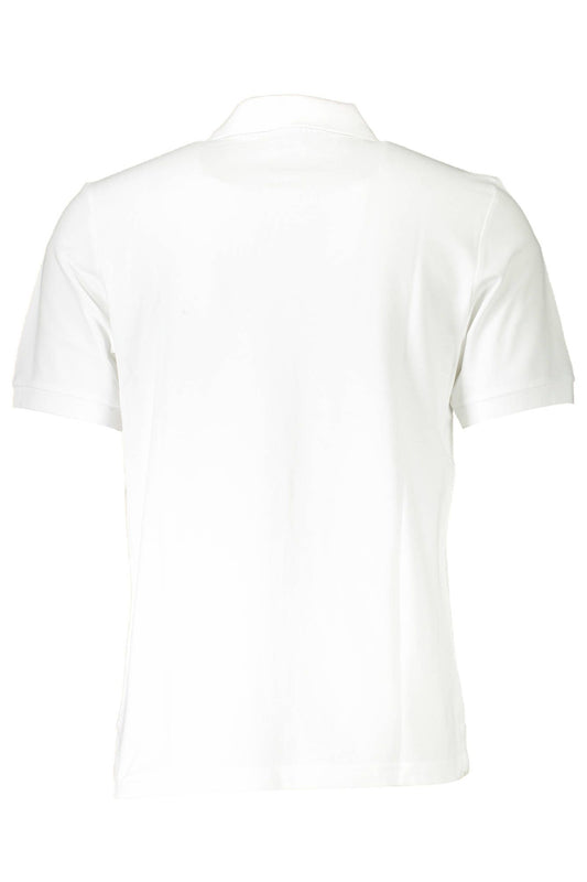 Elegant White Short-Sleeved Polo for Men
