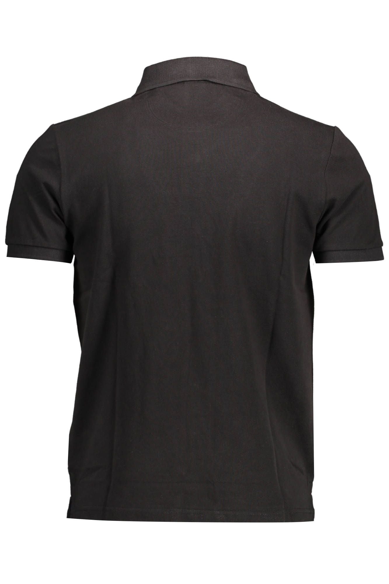Elegant Black Polo with Iconic Detailing