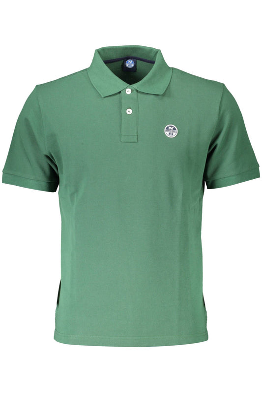 Green Cotton Polo Shirt