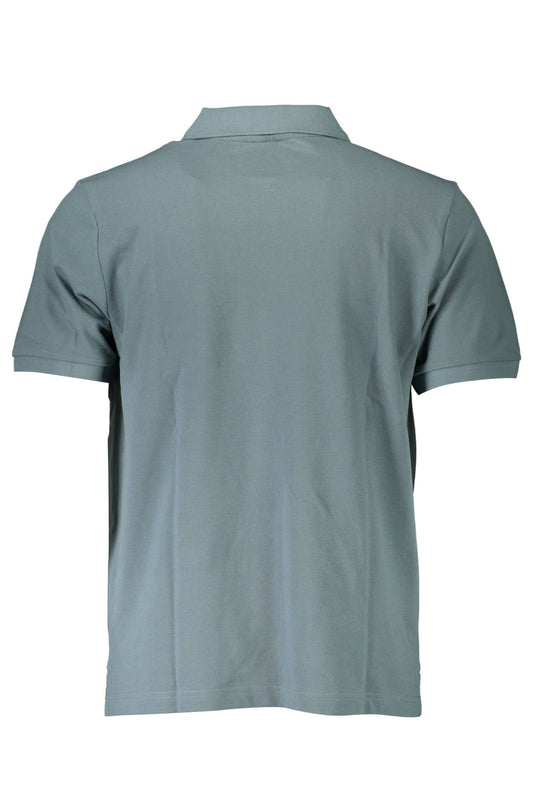 Chic Green Cotton Polo Shirt with Logo Detail