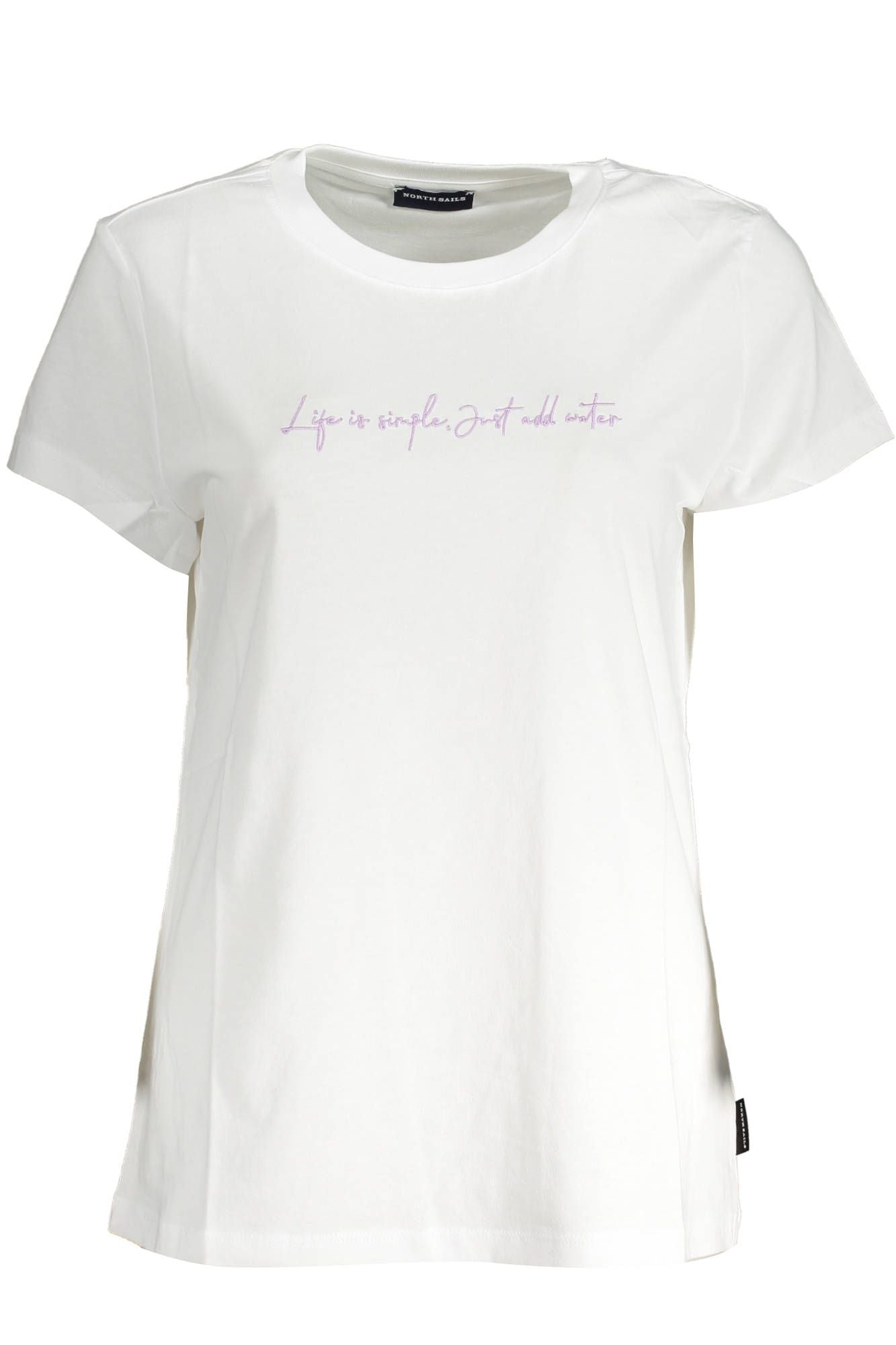 Embroidered Organic Cotton Tee - Pristine White