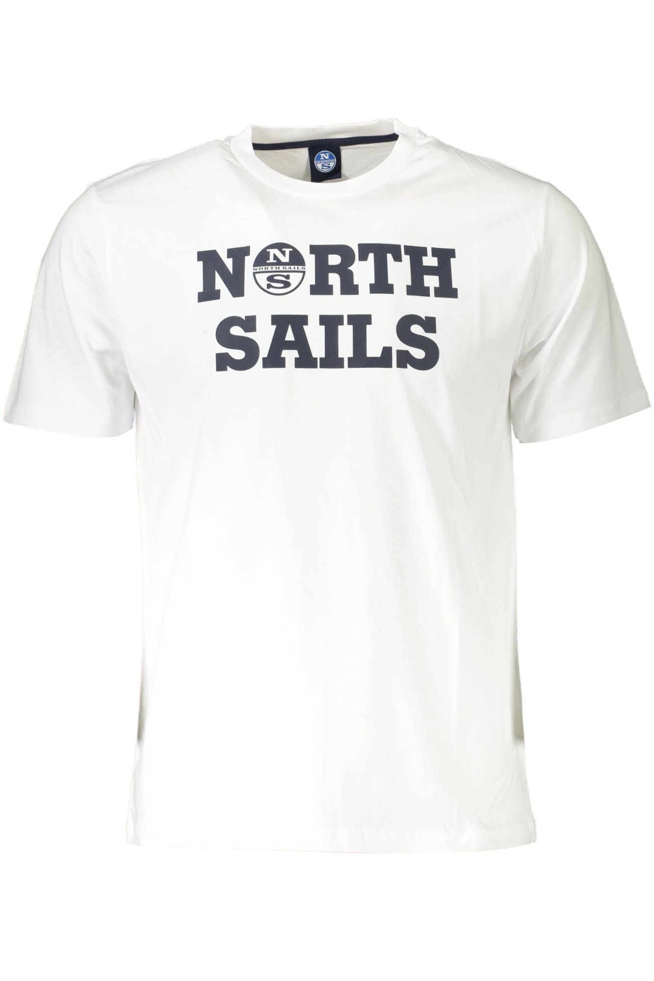Elegant White Round Neck Tee with Print