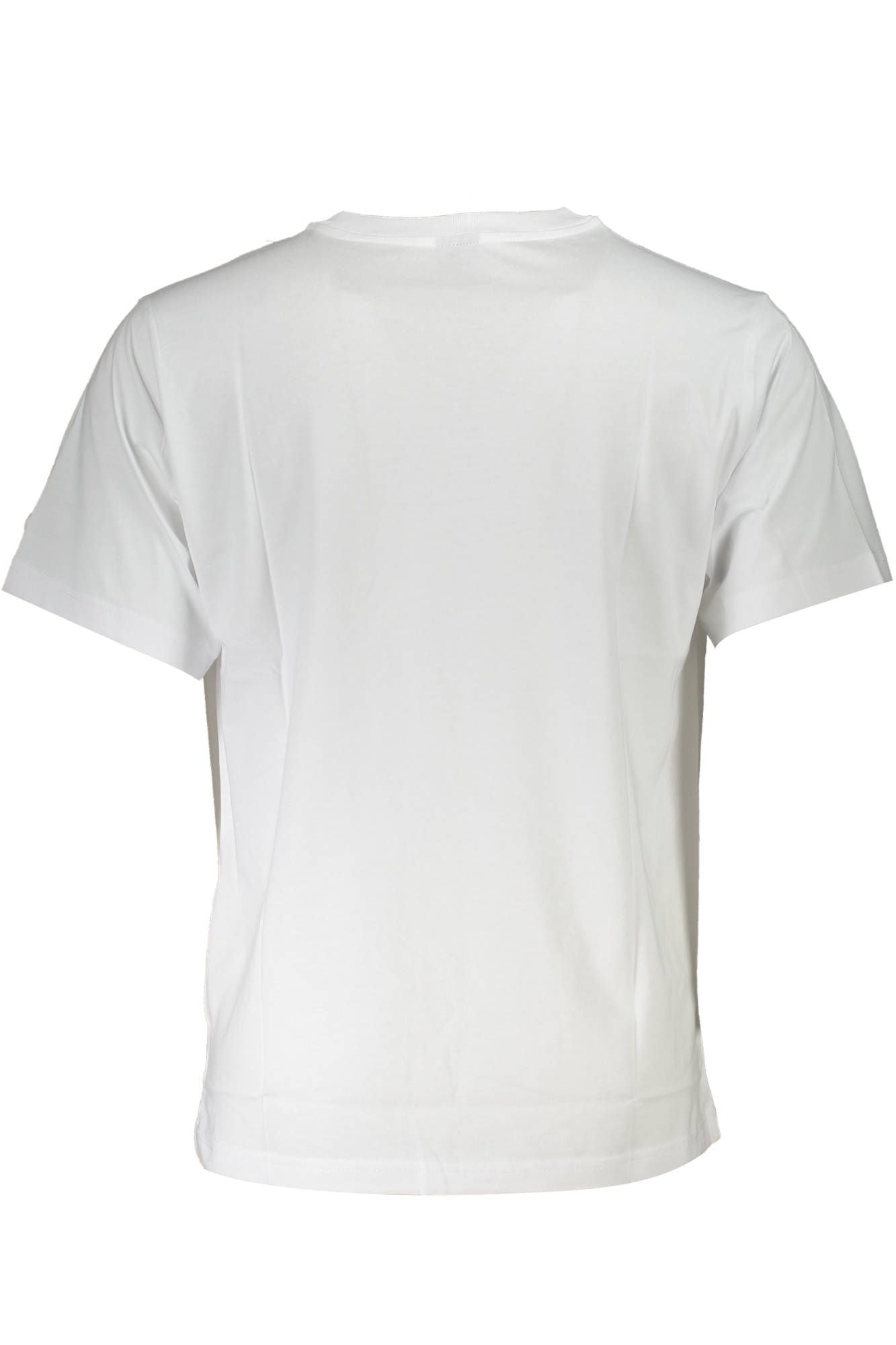 Organic White Comfort Tee with Logo Print