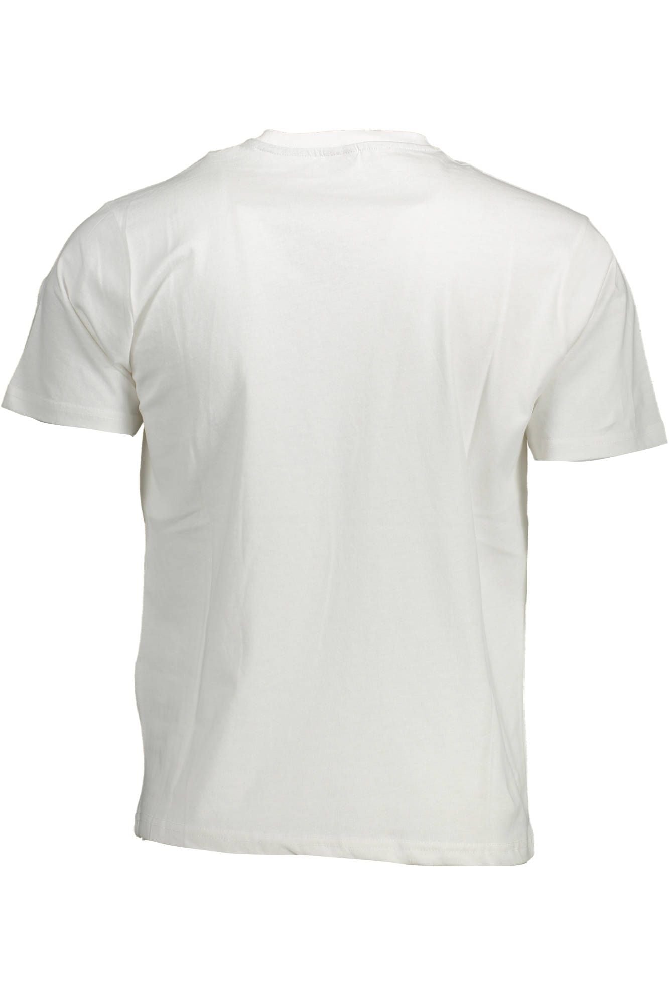 Sleek White Cotton Crew Neck Tee